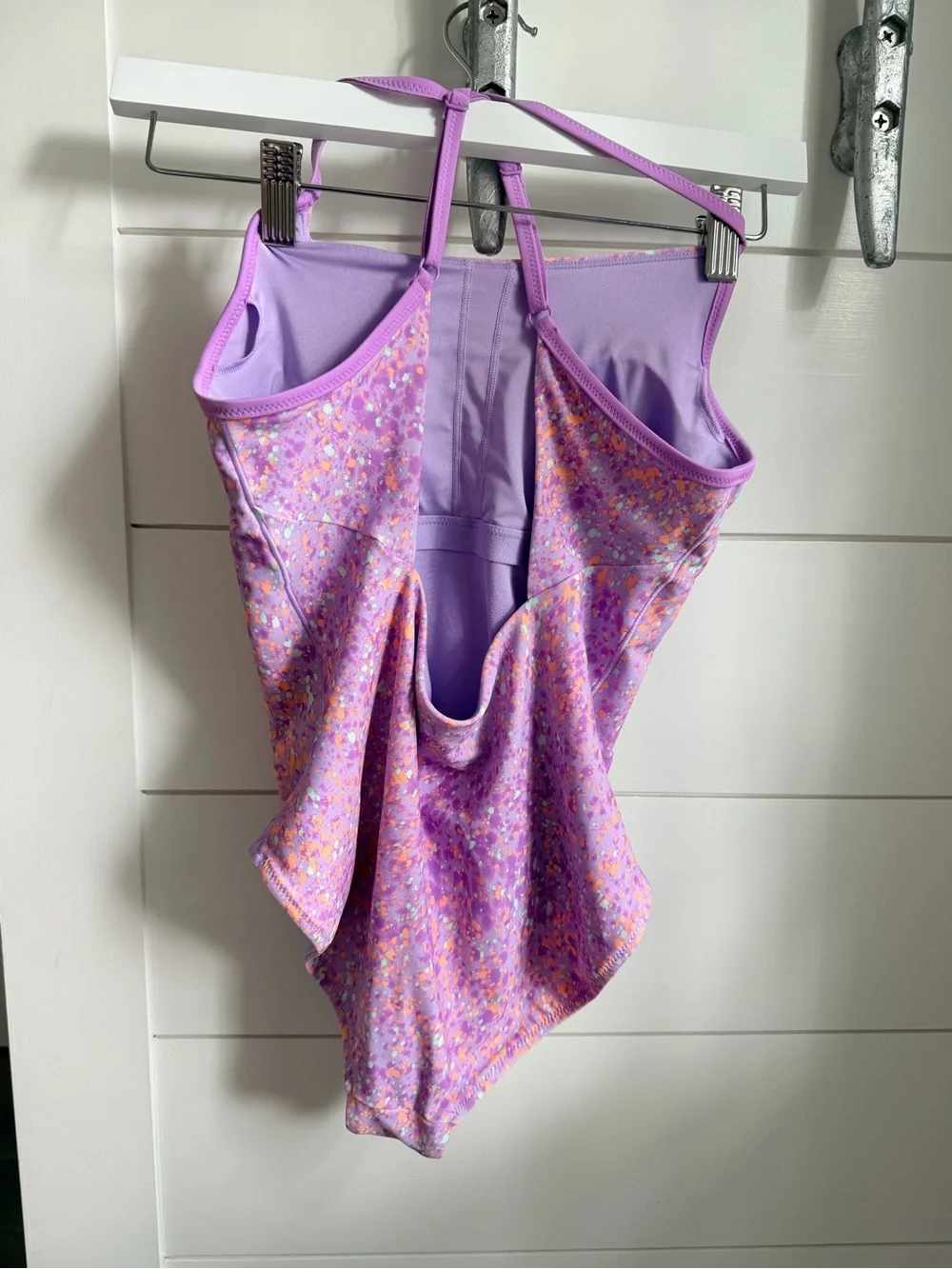 Athleta Girl One Piece Lavender Swimsuit Size 14